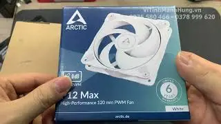 Quạt Arctic P12 Max, 12cm, 4 pin PWM, 3300 RPM, 81.04 CFM, 4.35 mmH2O.