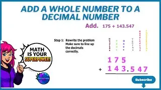 Add A Whole Number To a Decimal Number