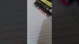 neon colour gel pens❤🧡💚💛💙