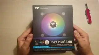 Распаковка и Обзор - Thermaltake Pure Plus 14 LED RGB Radiator Fan TT Premium Edition (2160р 4К)