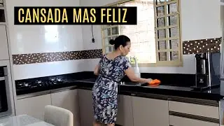 FAXINA NA COZINHA | Cansada, mas Feliz com a Casa Organizada