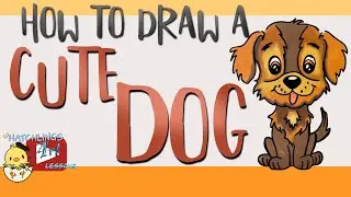 How to draw a cute dog - Little Hatchling&rsquo;s art lessons