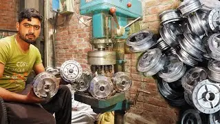 Manufacturing of Motorcycle Wheel Hub Complete Process in Factory |Amazing Aluminum Casting Process