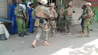 A recce squad has been sent to eliminate a potential sniper who targeted officer at Tom Mboya Street