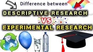 Descriptive Research vs Experimental Research Differences #researchmethodology #research