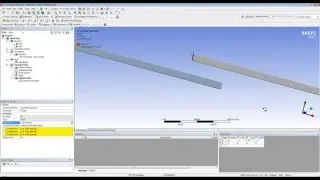 Two Beams 3D Contact and Fluctuation Problem in ANSYS Workbench