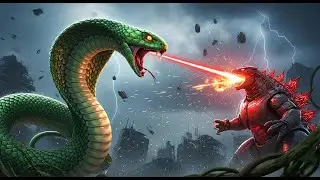 Giant Cobra vs Mecha Godzilla 😱 | Nature vs Technology | Epic AI Monster Battle