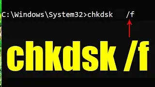 How to run chkdsk /f to fix drive