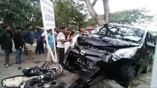 Kecelakaan di Kawasan Simpang Lima Gumul Kediri