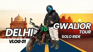 DELHI ➔ GWALIOR | The Solo Ride I&rsquo;ll Never Forget 🏍️🏍️🏍️🏍️