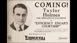 Virginia Valli, Rod La Rocque in Efficiency Edgar's Courtship 1917 - Taylor Holmes (ESSANAY)