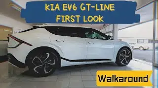 Kia EV6 GT-Line Long Range 2022 in Snow White Pearl Interior Exterior Walkaround 4K