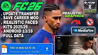 ОБНОВЛЕНИЕ ДЛЯ PS5! FIFA 16 MOD EA SPORTS FC 26 Android Offline | Мод карьеры + Все турниры HD гр...