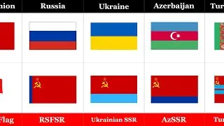 Flags of Former Soviet Union Countries | Then vs Now (1917&ndash;1991 to Present)