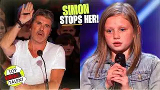 Simon STOPS Nervous Young Girl To Sing Acapella...Then This COMEBACK Happens!! 😲