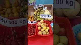 organized beautiful fruit shop at school/ fruit Day 👍