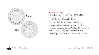TopHomer Pool Drain Covers Recalled