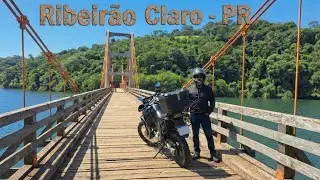 Morro do Gavião, Pedra do Índio, Ponte Pênsil e muita TERRA - Ribeirão Claro, PR | XRE300