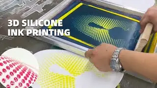 MOYN Silicone Ink screen printing for shoes printing 3D Effect