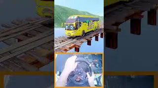 Extreme Road Challenge! Lani the Bus Almost Falls - Telolet Drama Cina | Part 1 #shorts