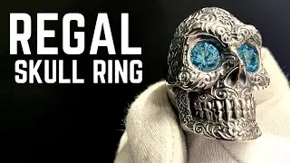 Men&rsquo;s Silver Regal Skull Ring | AJT Jewellery | September 2020