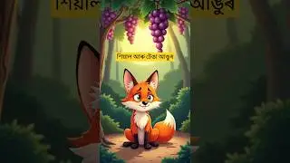 🦊🍇 শিয়াল আৰু টেঙা আঙুৰ &ndash; A Classic Assamese Kids Story! | Koka Aitar Xadhu