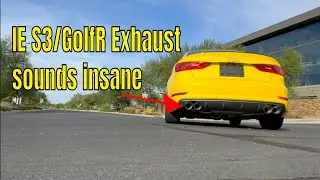 Installing the new IE S3:GolfR Exhaust on the get S3 for SEMA 2024