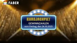 FABER Lotto &middot; Eurojackpot-Gewinnzahlen vom Freitag, den 24.10.2025