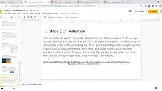 3 Stage DCF Valuation (Updated) - Link to Spreadsheet in Description