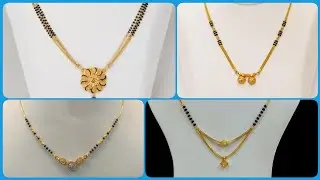 Lightweight gold mangalsutra design/daily wear gold mangalsutra new design//short mangalsutra design