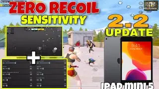 NEW!! 2.2 UPDATE🥶 BEST SENSITIVITY & CONTROL 😈 PUBG MOBİLE IPAD MINI 5 GAMEPLAY TEST 2022