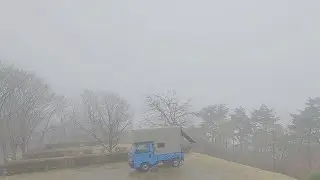 [CAR CAMPING] Lie deep in FOG | MINI TRUCK CAMPER SHELL