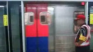 A Seoul Subway Train Taking Off
