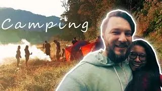 Couple Camping in Bali on the Buyan Lake