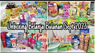 Unboxing Belanja Bulanan September 2023 | Belanja Bulanan September 2023 #belanja
