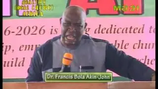YOUR CHURCH MUST GROW YOUNG by DR. Francis Bola Akin-John