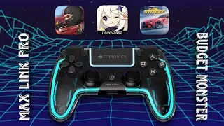 Zebronics Max Link Pro Unboxing & Gameplay Test 🔥 Best Budget Multi Platform Controller in 2025 😍