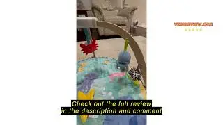 Review Melissa & Doug Ocean Easy-Fold Play Gym Developmental Toy for Infants, Reversible Mar, 5 Soft