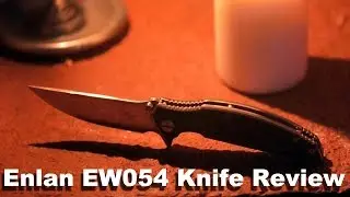 Обзор карманного ножа Enlan EW054. Большой нож за 17 долларов. Плюс резьба по тыкве.
