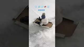 Get em young #sledding #ice #notthatice