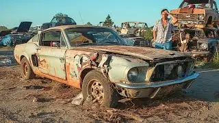 ASMR Car Restoration: Full Rebuild of Abandoned 1967 Ford Mustang Fastback to Like-New Finish Car