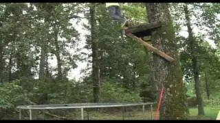 Nick B trampboarding