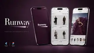 Flutter Figma | Runway Fashion برمجة تطبيق
