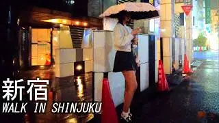本日の大久保公園・夜の新宿歌舞伎町をお散歩！Rainy Night Walk in Tokyo, Japan Walking Tour, Shinjuku Kabukicho Okubo Park