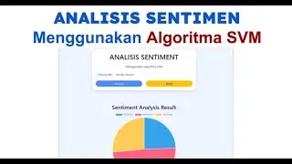 Analisis Sentiman menggunakan algoritma SVM