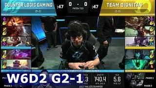 CLG vs Dignitas | Game 1 S7 NA LCS Summer 2017 Week 6 Day 2 | CLG vs DIG G1 W6D2