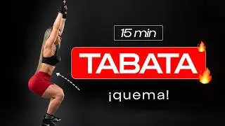 TABATA QUEMA CALORÍAS 🔥 15 Min Sin Equipo | 9 Ejercicios Cardio en Casa
