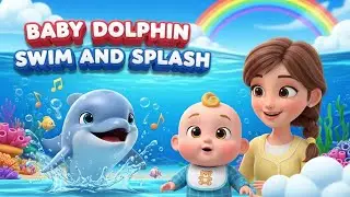 Baby Dolphin Swim and Splash | Fun Ocean Song for Kids | Playful Underwater Adventure Rhyme
