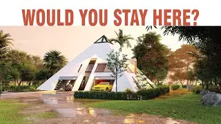 #easyideas 007 &ndash; Pyramid Stilt House: Flood & Stormproof Design. BIM Revit in LUMION 4K