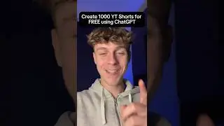 Создайте 1000 коротких видео на YouTube БЕСПЛАТНО с помощью ChatGPT🤯🤖 #шорты
